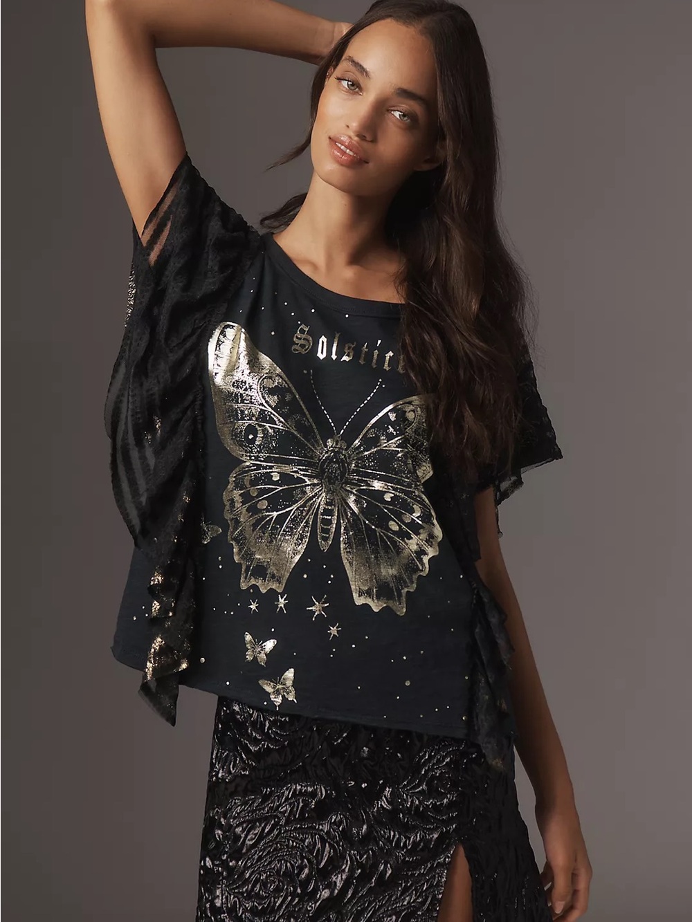 Pilcro Golden Hour Butterfly Solstice Tee